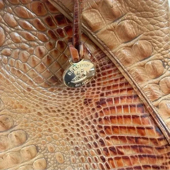 Brahmin crocodile leather shoulder bag - Picture 2 of 11